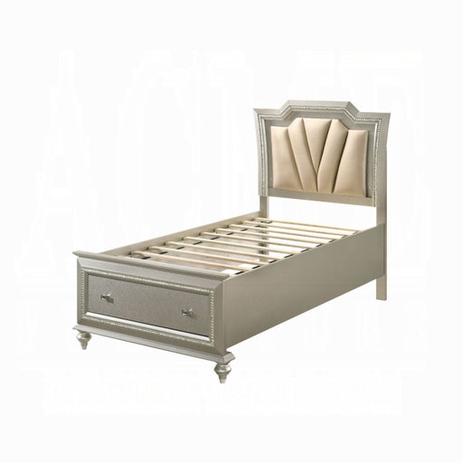 Kaitlyn Twin Bed With Led and Storage - Marjories Furniture (Las Vegas, NV)
