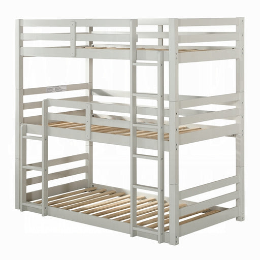 Ronnie Triple Twin Bunk Bed - Marjories Furniture (Las Vegas, NV)