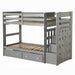 Allentown Twin-Twin Bunk Bed With Trundle and Storage - Marjories Furniture (Las Vegas, NV)