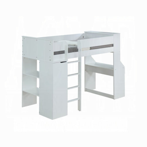 Ragna Twin Loft Bed With Desk and Wardrobe - Marjories Furniture (Las Vegas, NV)