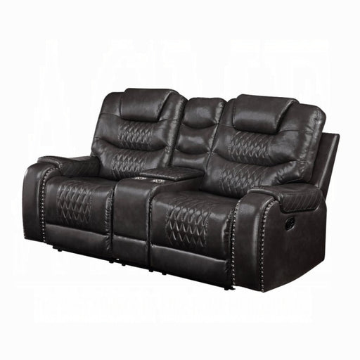 Braylon Motion Loveseat With Console - Marjories Furniture (Las Vegas, NV)