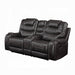 Braylon Motion Loveseat With Console - Marjories Furniture (Las Vegas, NV)