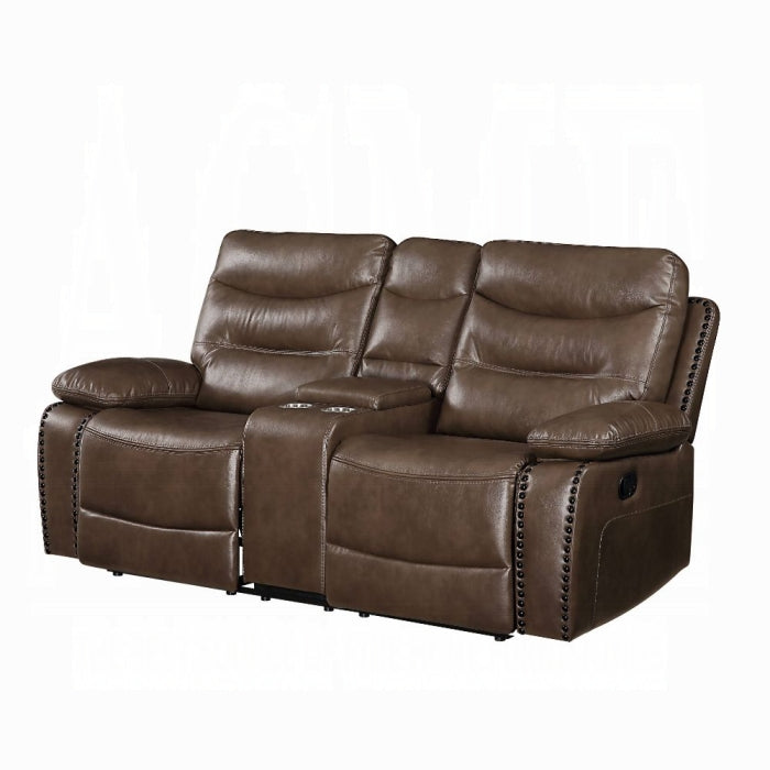 Aashi Motion Loveseat With Console - Marjories Furniture (Las Vegas, NV)