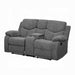 Kalen Motion Loveseat With Console - Marjories Furniture (Las Vegas, NV)