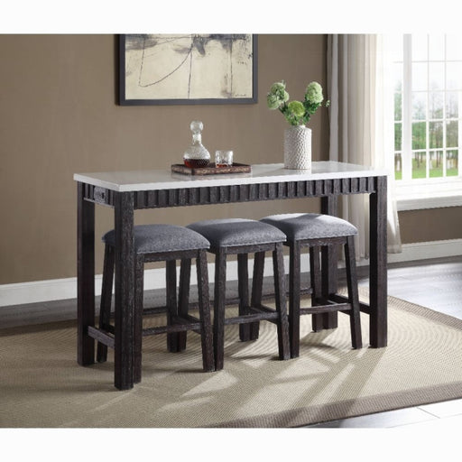Necalli 4PC Pack Counter Height Table Set - Marjories Furniture (Las Vegas, NV)