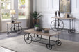 Francie Oak & Antique Gray Coffee Table - Marjories Furniture (Las Vegas, NV)