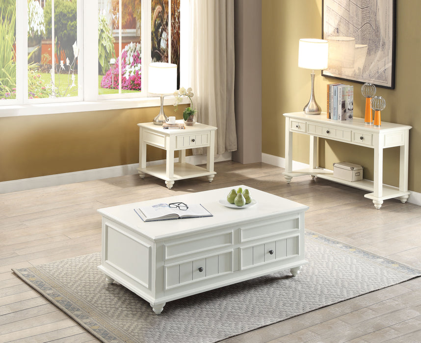 Natesa White Washed Coffee Table - Marjories Furniture (Las Vegas, NV)