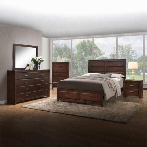 Oberreit Walnut Queen Bed - Marjories Furniture (Las Vegas, NV)