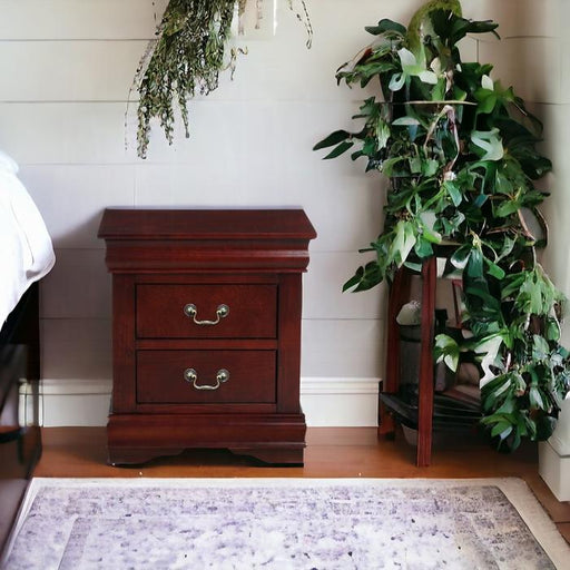 Louis Philippe Cherry Nightstand - Marjories Furniture (Las Vegas, NV)