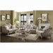 Chelmsford Beige Fabric & Antique Taupe Sofa w/5 Pillows - Marjories Furniture (Las Vegas, NV)