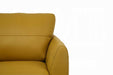 Valeria Mustard Leather Sofa - Marjories Furniture (Las Vegas, NV)