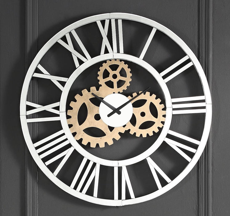 Acilia Mirrored Wall Clock - Marjories Furniture (Las Vegas, NV)