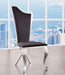 ACME Cyrene Faux Fabric Side Chair (Set of 2) in Stainless Steel 62079 - Marjories Furniture (Las Vegas, NV)