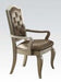 Acme Francesca Arm Chair in Silver/Champagne (Set of 2) 62083 - Marjories Furniture (Las Vegas, NV)