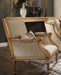 Acme Furniture Daesha Accent Chair in Tan Flannel & Antique Gold 50838 - Marjories Furniture (Las Vegas, NV)