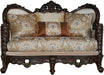 Acme Furniture Devayne Loveseat with 4 Pillows in Dark Walnut 50686 - Marjories Furniture (Las Vegas, NV)