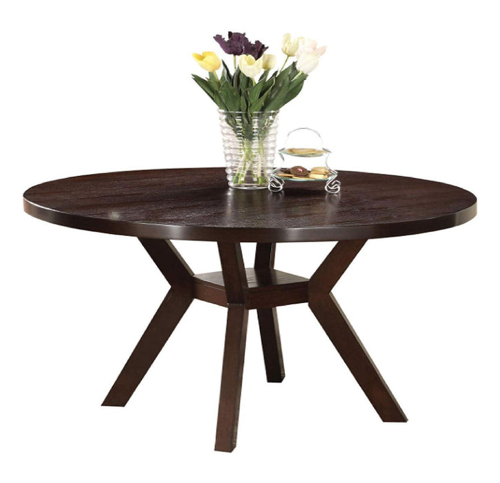Acme Furniture Drake Round Dining Table in Espresso 16250 - Marjories Furniture (Las Vegas, NV)
