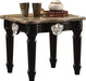 Acme Furniture Ernestine End Table in Marble/Black 82152 - Marjories Furniture (Las Vegas, NV)