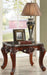 Acme Furniture Eustoma End Table in Marble/Walnut 83067 - Marjories Furniture (Las Vegas, NV)