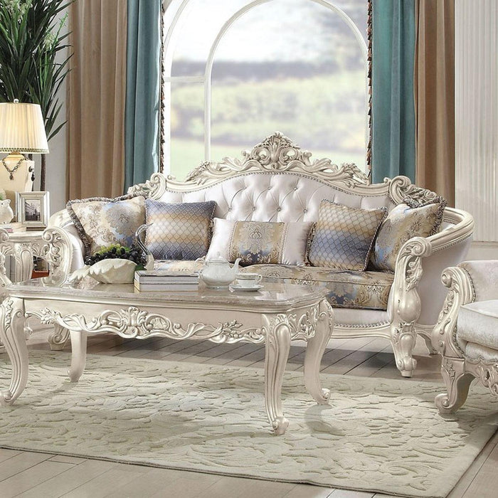 Acme Furniture Gorsedd Sofa in Antique White 52440 - Marjories Furniture (Las Vegas, NV)