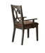 Acme Furniture Jameson Arm Chair (Set of 2) in Brown Fabric & Espresso 62319 - Marjories Furniture (Las Vegas, NV)