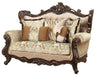 Acme Furniture Shalisa Loveseat with 5 Pillows in Walnut 51051 - Marjories Furniture (Las Vegas, NV)