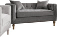 Acme Furniture Sidonia Loveseat in Gray Velvet 53581 - Marjories Furniture (Las Vegas, NV)