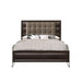 Acme Furniture Tablita Upholstered King Bed in Dark Merlot 27457EK - Marjories Furniture (Las Vegas, NV)