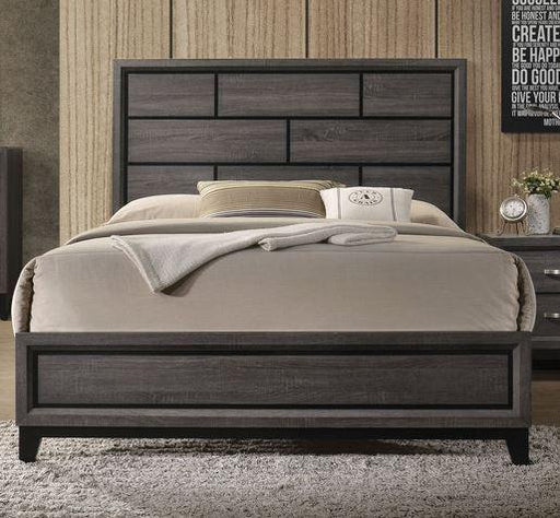 Acme Furniture Valdemar Queen Panel Bed in Weathered Gray 27050Q - Marjories Furniture (Las Vegas, NV)