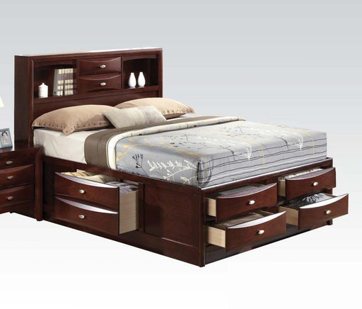 Acme Ireland Queen Storage Bed in Brown 21600Q - Marjories Furniture (Las Vegas, NV)