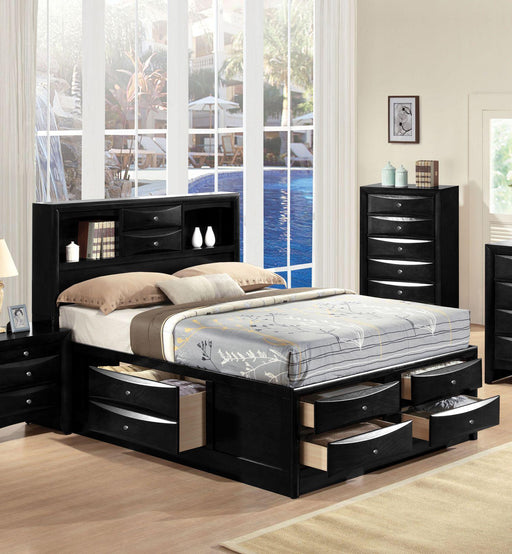 Acme Ireland Queen Storage Bed in Black 21610Q - Marjories Furniture (Las Vegas, NV)