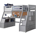Acme Jason II Twin Loft Bed & Ladder in Gray 37445 - Marjories Furniture (Las Vegas, NV)