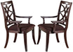 Acme Keenan Dining Arm Chairs (Set of 2) in Dark Walnut 60258 - Marjories Furniture (Las Vegas, NV)