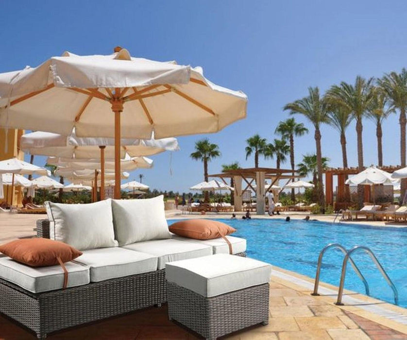 Acme Salena Patio Sofa with Ottoman in Beige 45015 - Marjories Furniture (Las Vegas, NV)