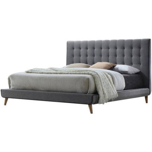 Acme Valda Queen Upholstered Bed in Gray 24520Q - Marjories Furniture (Las Vegas, NV)