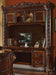 Acme Vendome Bookcase with Intricate Carving Design in Cherry 92128 - Marjories Furniture (Las Vegas, NV)