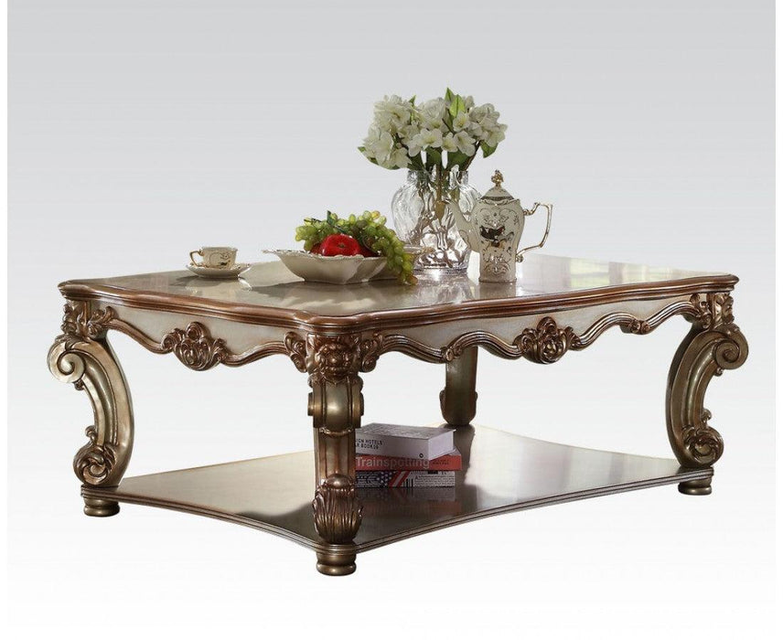 Acme Vendome Coffee Table in Gold Patina 83000 - Marjories Furniture (Las Vegas, NV)