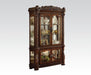 Acme Vendome Curio Cabinet with Mirror Back in Cherry 62023 - Marjories Furniture (Las Vegas, NV)