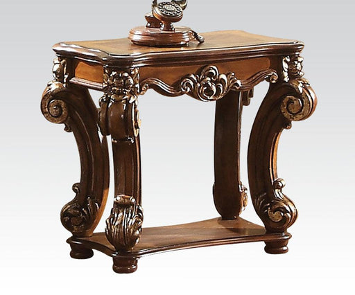 Acme Vendome Side Table in Cherry 82003 - Marjories Furniture (Las Vegas, NV)