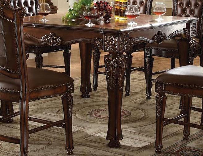Acme Vendome Square Counter Height Table in Cherry 62025 CLOSEOUT - Marjories Furniture (Las Vegas, NV)