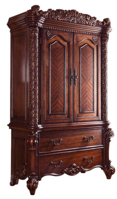 Acme Vendome Traditional TV Armoire in Cherry 22007 - Marjories Furniture (Las Vegas, NV)