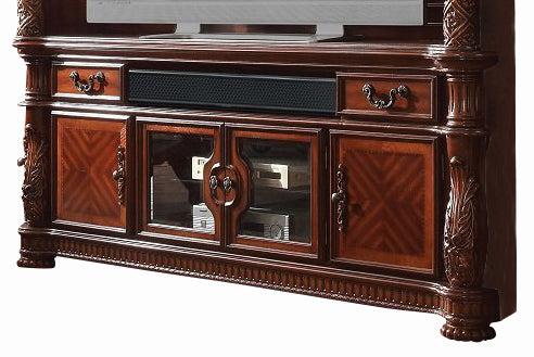 Acme Vendome TV Console in Cherry 91318 - Marjories Furniture (Las Vegas, NV)