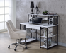 Amiel White & Black Desk - Marjories Furniture (Las Vegas, NV)