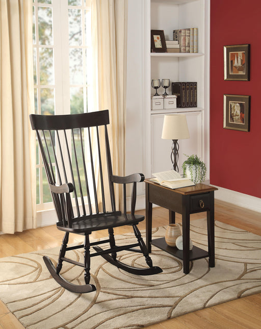 Arlo Black Rocking Chair - Marjories Furniture (Las Vegas, NV)