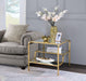 Astrid Gold & Mirror End Table - Marjories Furniture (Las Vegas, NV)