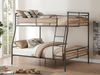 Brantley II Sandy Black & Dark Bronze Hand-Brushed Full XL/Queen Bunk Bed - Marjories Furniture (Las Vegas, NV)