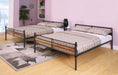 Brantley II Sandy Black & Dark Bronze Hand-Brushed Bunk Bed (Queen/Queen) - Marjories Furniture (Las Vegas, NV)