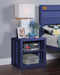 Cargo Blue Nightstand (USB) - Marjories Furniture (Las Vegas, NV)