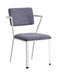 Cargo Gray Fabric & White Chair - Marjories Furniture (Las Vegas, NV)