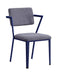 Cargo Gray Fabric & Blue Chair - Marjories Furniture (Las Vegas, NV)